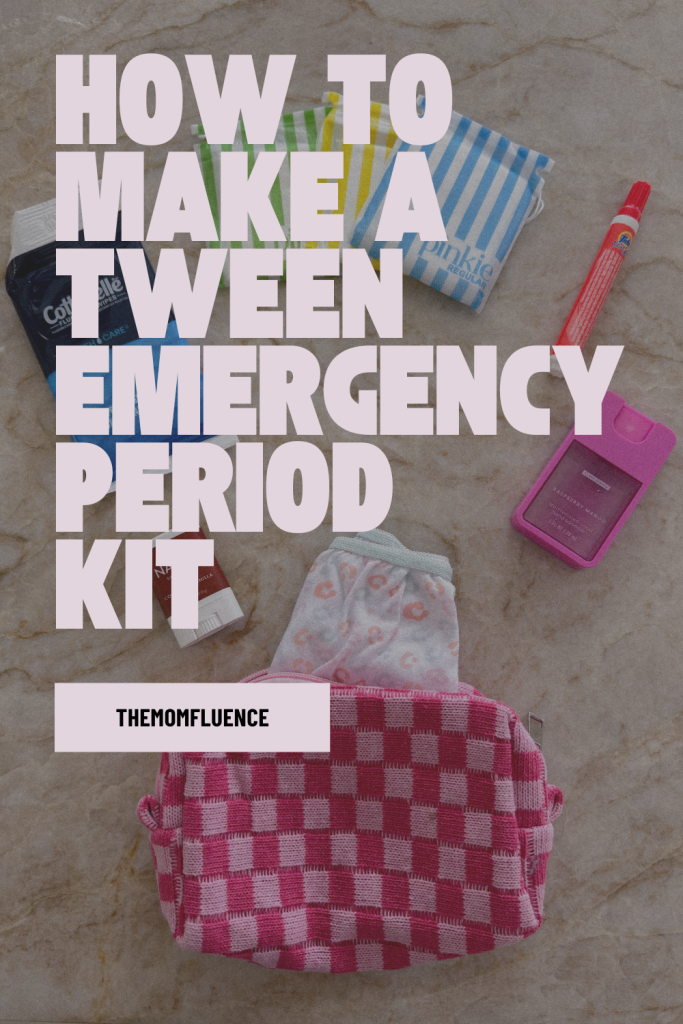 How To Make A Tween Emergency Period Kit